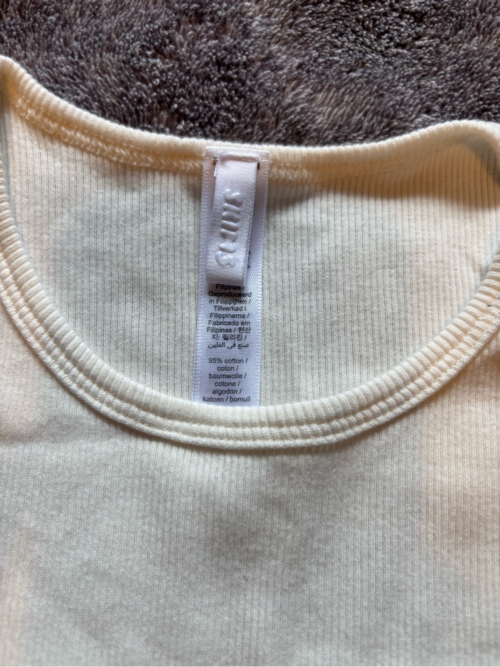 SKIMS White Ribbed Tank - Picture 3 of 3